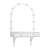 Floating Makeup Vanity Desk With Mirror & 3-Color Lights-35834646