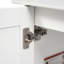 Meuble-lavabo moderne 20,28 po avec lavabo en céramique, structure en bois massif et tiroir-115672130