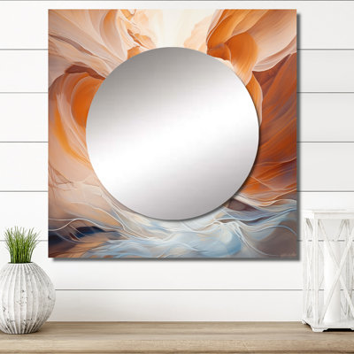 Graycin - Canyon Antelope Liquid Art III Canyon Square Mirror Wall Decor For Bedroom