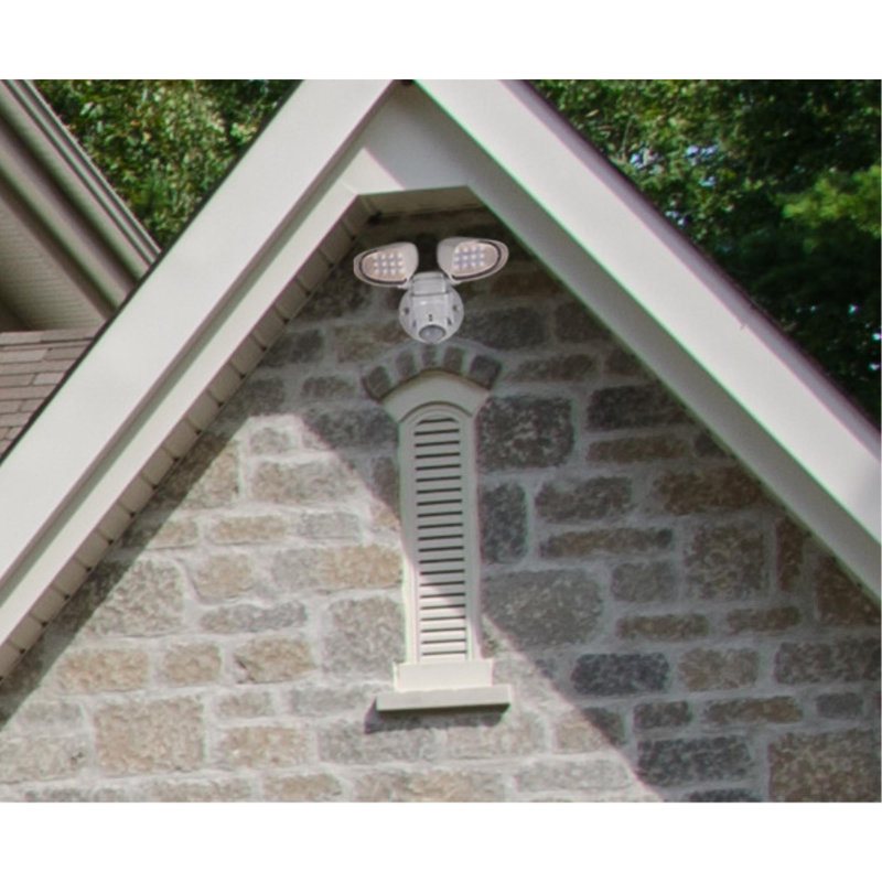 Projecteur extérieur de sécurité à DEL 18 watts avec détecteur de mouvement, Blanc