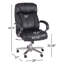 Fauteuil de direction ergonomique à haut et grand dossier