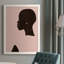 «Pink Silhouette I», reproduction sur toile-88392518-88392517