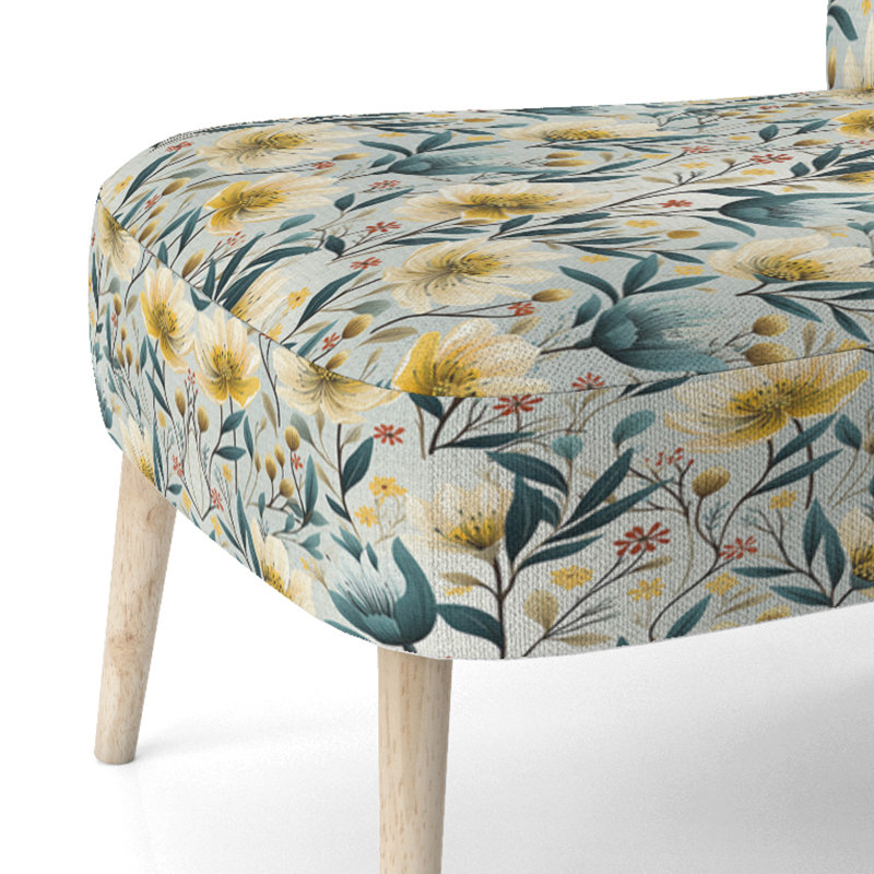 Chaise d'appoint rembourrée Ethereal Botanicals