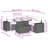 Vidaxl Garden Sofa Set PE Rattan Large Modular