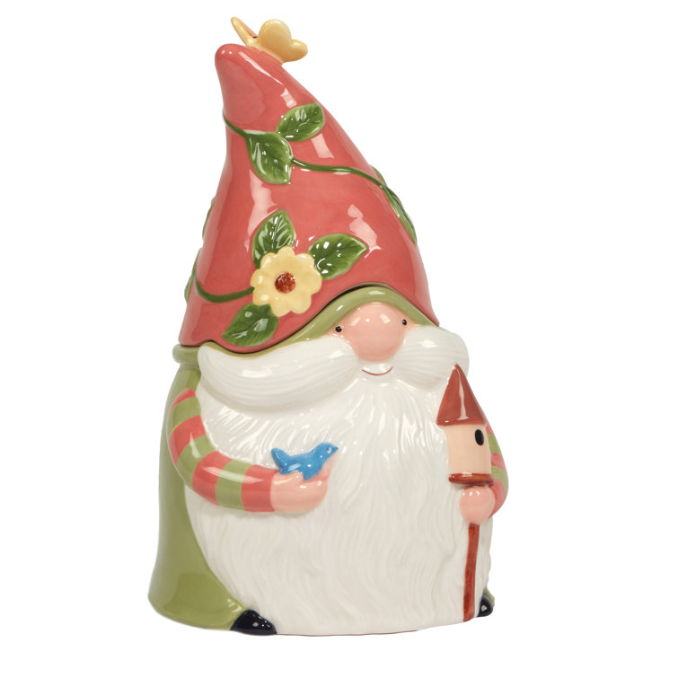 Forest Gnome Stoneware Utensil Crock