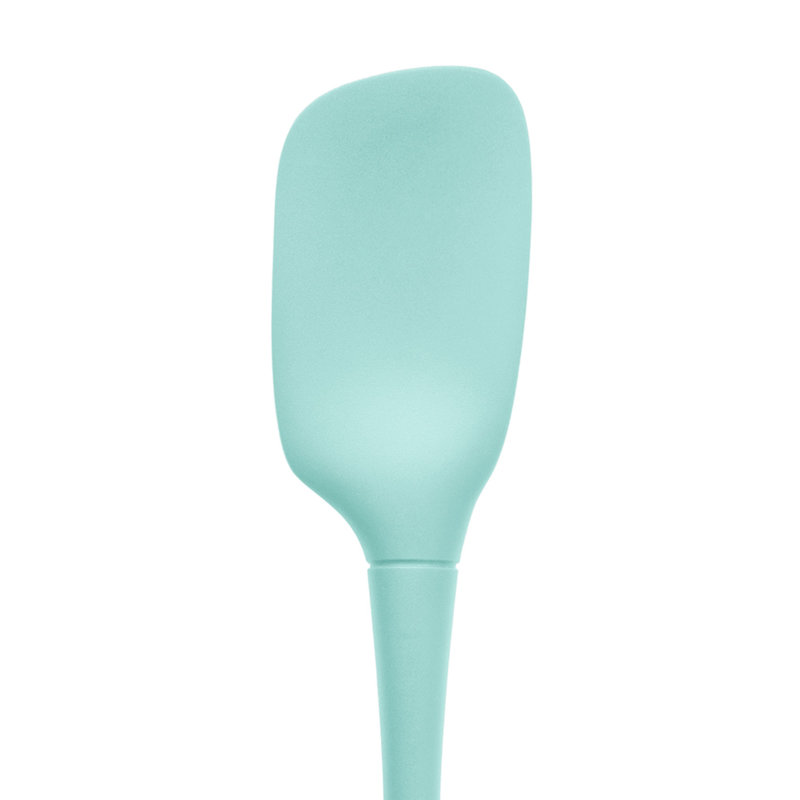 Tovolo Flex-Core All-Silicone Spoonula for Scooping, Stirring, and Serving, Light Aqua, Light Aqua