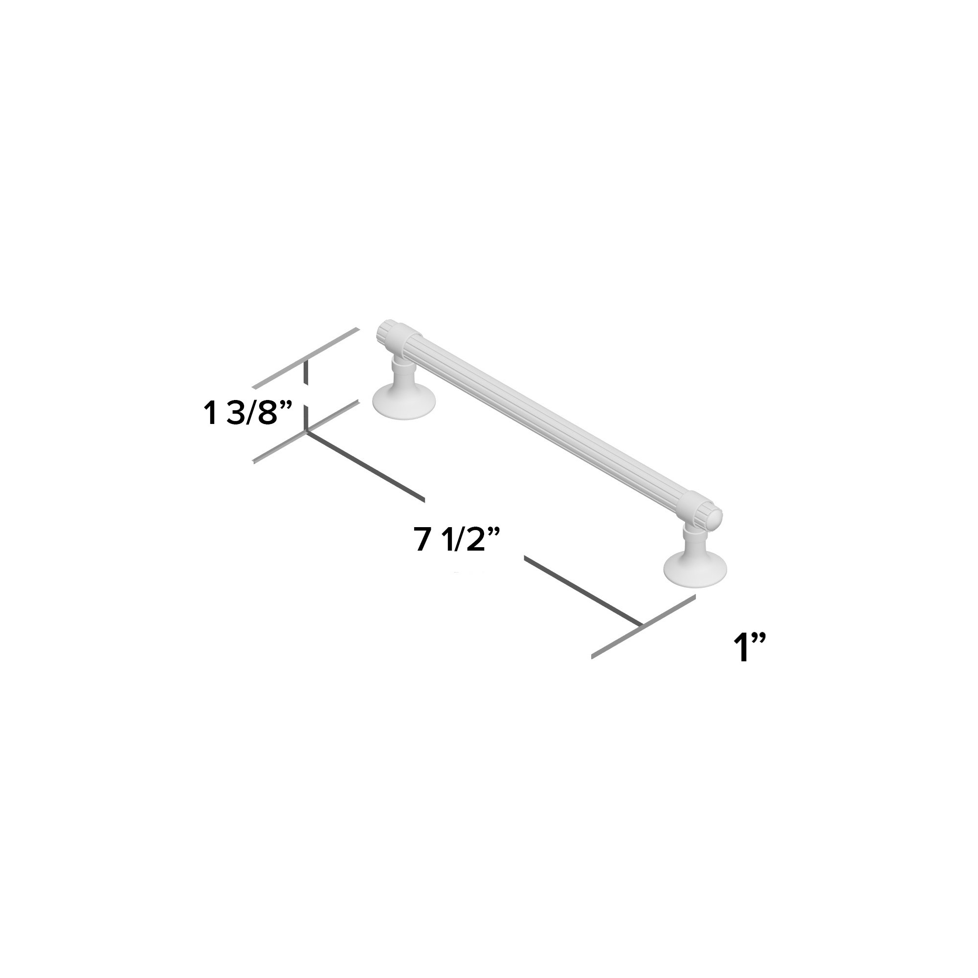 Sea Grass Bar Pull, Oil Rubbed Bronze, 6.31"