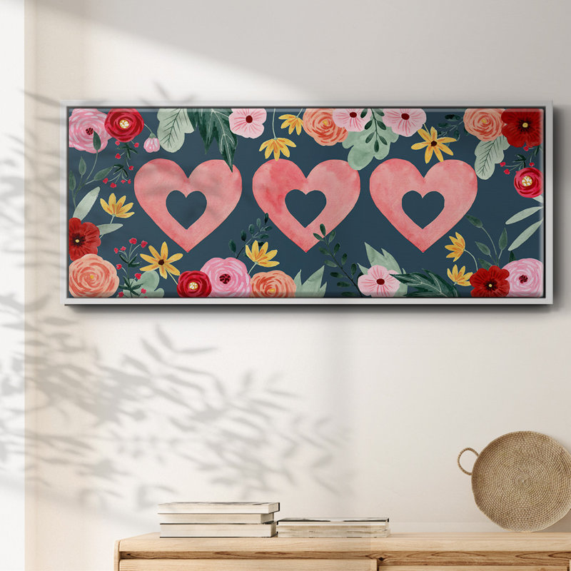 Collection Sweet Hearts - toile encadrée, H 20 po x l 50 po