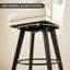 Ensemble de 2 tabourets de bar pivotants, chaises de bar rembourrées en PU-133391949-135940041