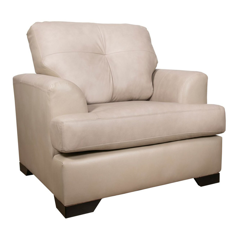 Fauteuil en cuir véritable Dianne
