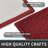 Home Decor Luxury Non-Slip Rubber Backing Safety Soft Runner Area Carpet Floor Area Rug Indoor Interior Accent Decorative Mat, Burgundy Color Diamond Design, 20 x 32 Inch-1557385735