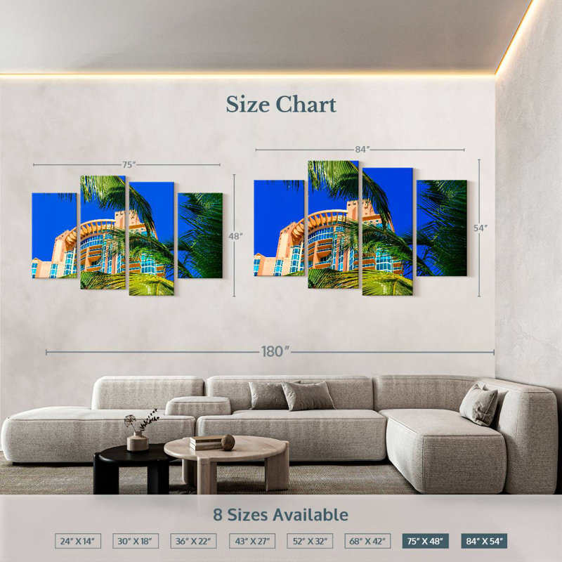 Lilie Building In Miami, 54" H x 84" W