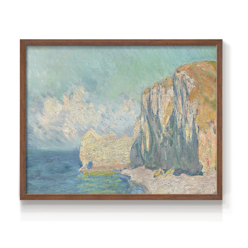 Paysages rétro-Lxxxiv-impression encadrée - réversible, H 16 po x l 20 po, Noyer