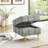 Pet-Friendly Storage Ottoman with Stainless Steel Legs