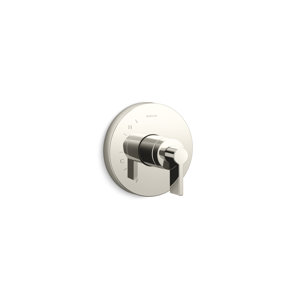 2.5 GPM Shower Valve With Anti-scald Kohler Rite-Temp Shower Valve Trim - TS10583-4-BN With Metal Lever Handle & 2.5 GPM Showerhead Kohler Shower Valve Kit