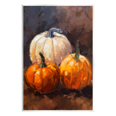 Ba-826-Wood " Pumpkin Painting Still Life " by Ziwei Li