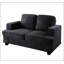 Causeuse moderne en velours avec assise profonde, mousse haute densité et coussins de dossier amovibles pour un confort et un style ultimes