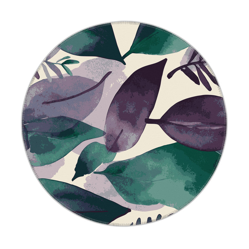 Veiled Canopy Indoor And Outdoor Area Rug, Round 5'