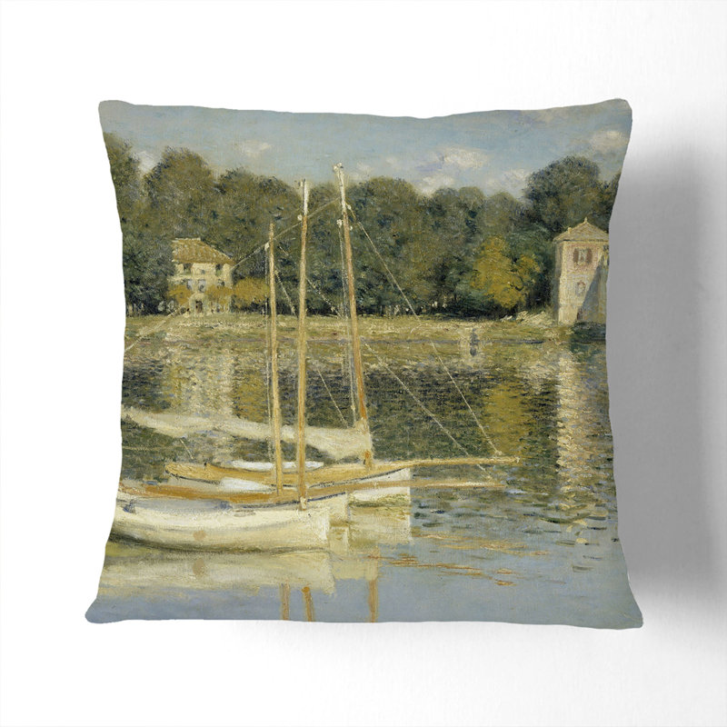 The Argenteuil Bridge Scatter Cushion, 55cm H x 55cm W x 20cm D