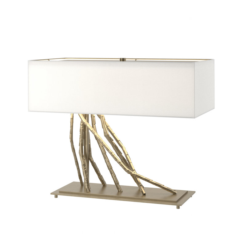 Lampe de table 16,5 po Brindille, Anna ton naturel, Or doux