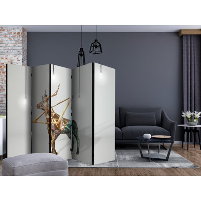 Haytug 225 cm W x 172 cm H 5 - Panel Folding Room Divider
