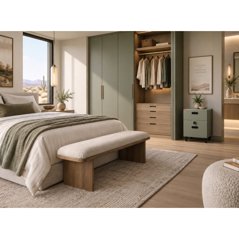 FireKing Home 30-Minute Fire-Rated 2-Drawer Storage Cabinet - Arctic White - Mobile Base, Mobile, Arctic White