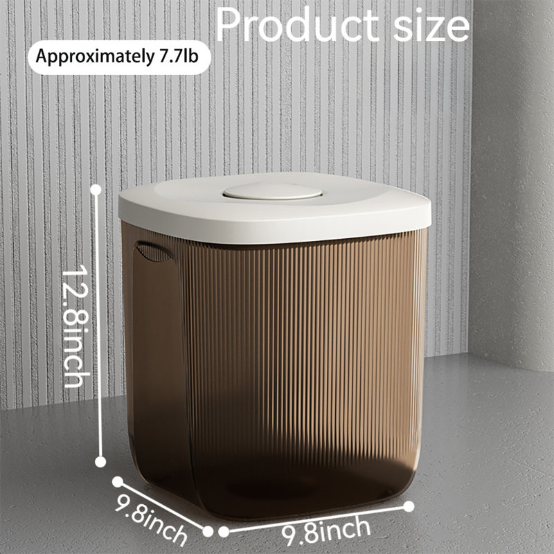 Contenant alimentaire en plastique, H 12,8 po x l 9,8 po x P 9,8 po
