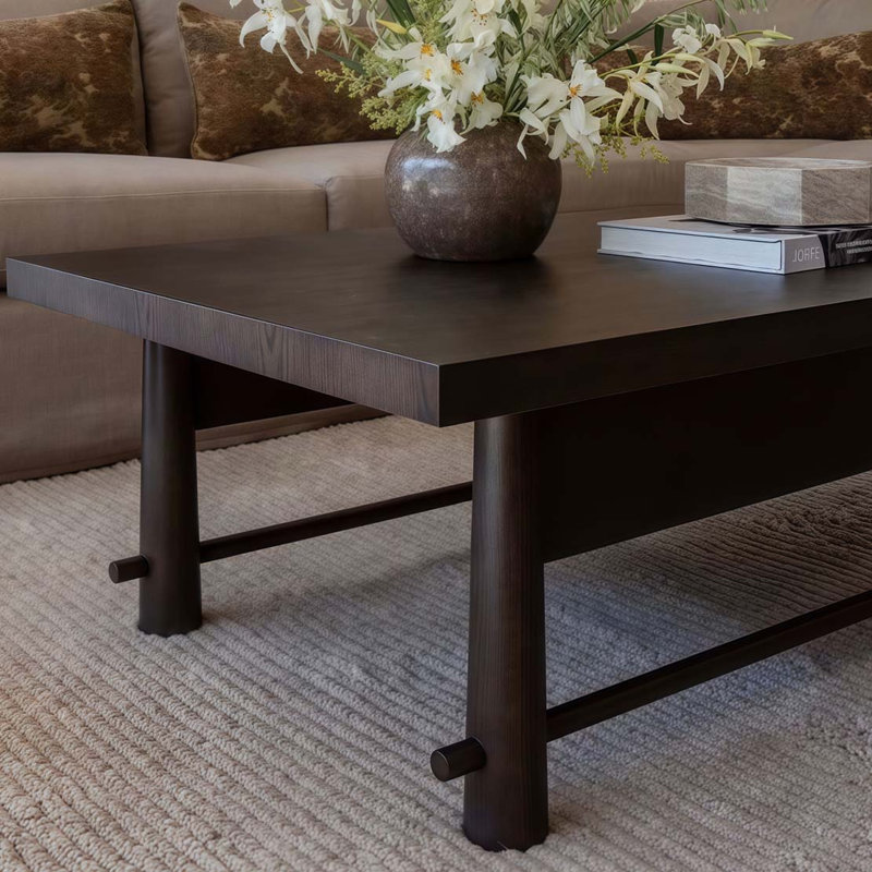 Table basse Mid-Century, Noir