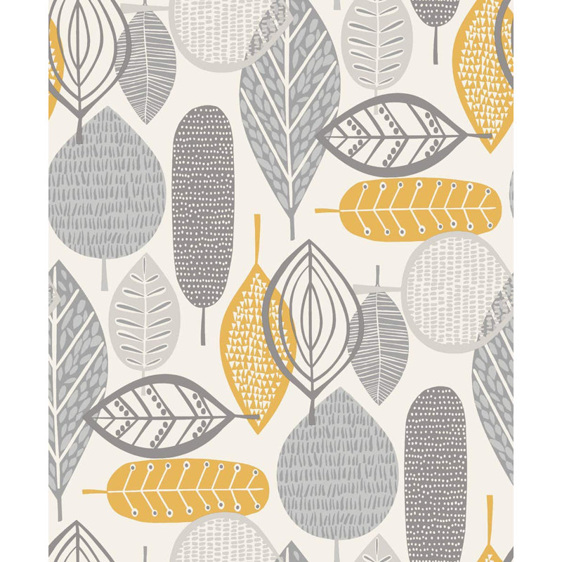 Hoover 10.05m x 53cm Matte Wallpaper Roll, Ochre