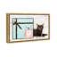 Cat Glam Blue Box - impression sur toile-58872893-58872895