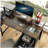 47.3"office desk with power outlet,3drawers and Side Pocket, Easy to Assemble,Frame stability Reversible for Home Office Study-1289302025-1289302070