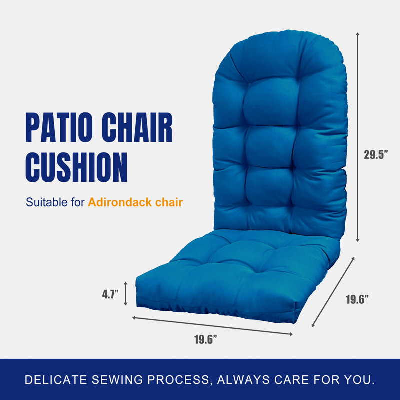 2 - Piece Adirondack chair Cushion, Dark Blue