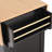 55.7" Kitchen Island Cart With 2 Drop Leaf, Folding Design, Power Outlet, Storage Dining Table, 3 Drawers, Black Color Rolling, Compartment Cabinet,-1989765128