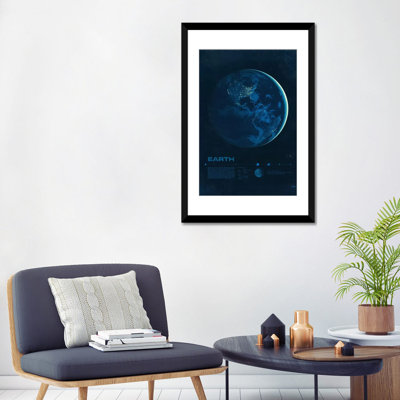 2046 design « terre »-impression sur toile tendue