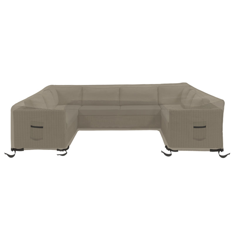 Ketter Heavy Duty Waterproof Outdoor/indoor Sofa Cover, Patio Sectional Couch Covers for Living Room, Sand