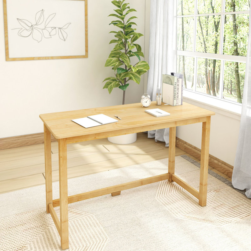 Essays Large Writing Desk, Natural, 29.75"H x 47.25"W x 19.75"D