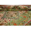 Tapis vert à motif géométrique vert Kazak 7 x 10