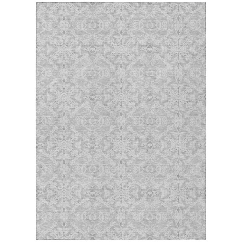 Tapis intérieur / extérieur Suhailah avec envers antidérapant, Rectangle 2 pi 6 po x 3 pi 10 po