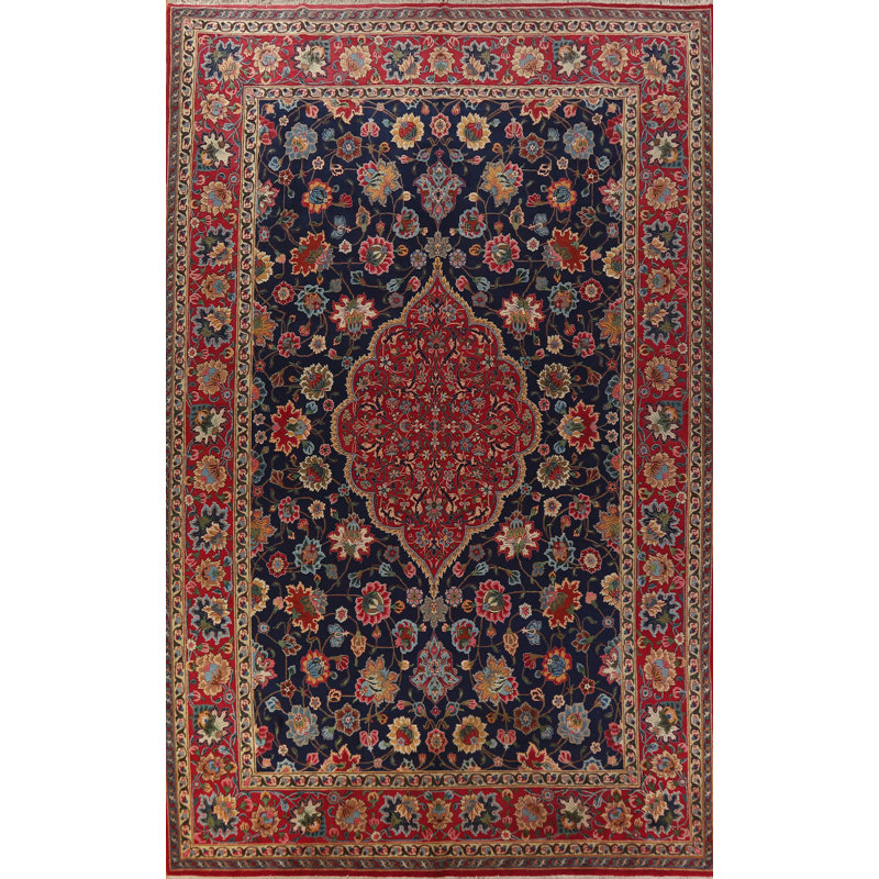 Tapis traditionnel bleu marine 11 x 17