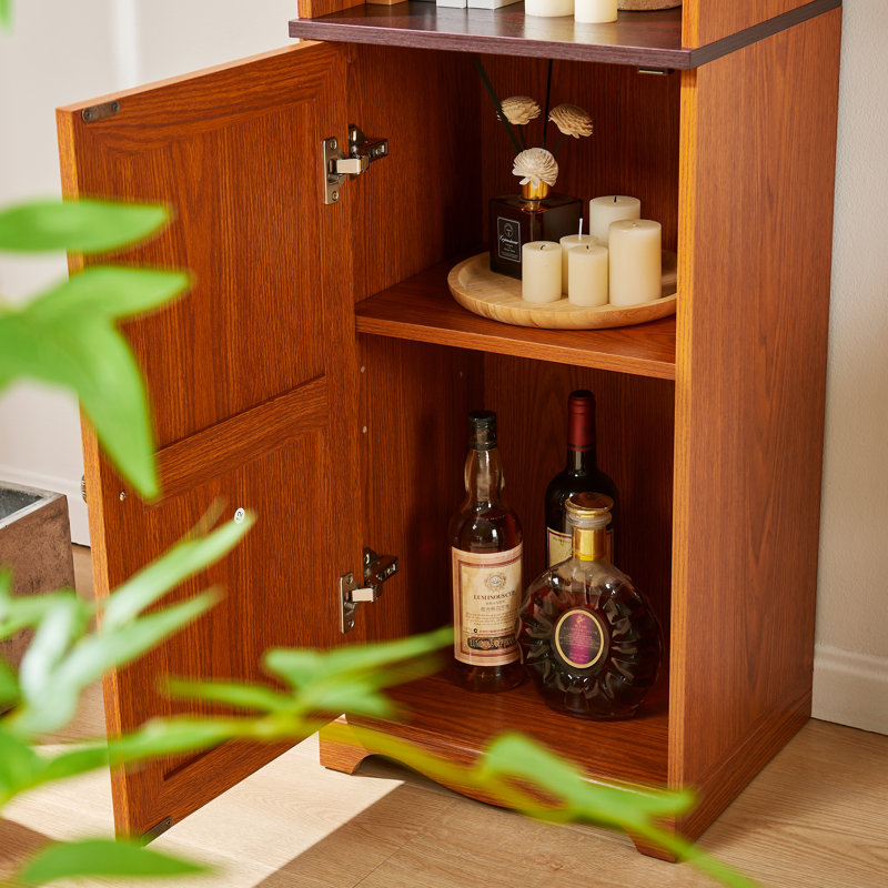 Bibliothèque de rangement modulaire de 71 po de hauteur, armoire autoportante en bois avec tablettes et portes, présentoir de ferme (Combine 2+)