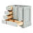 Peightyn 36.75'' Single Bathroom Vanity Base Only-93359445