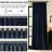 Luxury Velvet Pinch Pleated Blackout Curtains - Room Darkening Thermal Insulated Back Tab Soundproof Drapes with Hooks+Rings (set of 2)-2004483773-2004483768