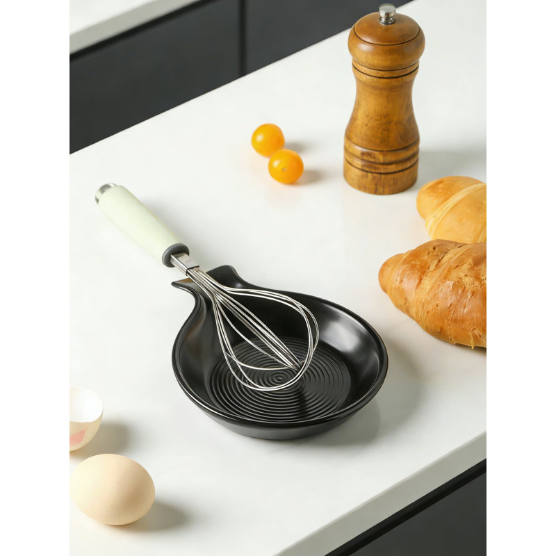 Porte-ustensiles de cuisine en céramique pour repose-cuillère et comptoir, organisateur polyvalent pour cuillères, spatules, louches et plus, va au lave-vaisselle