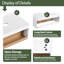 Ensemble de meuble-lavabo flottant 36 po - Design mural peu encombrant avec vasque-1805064821