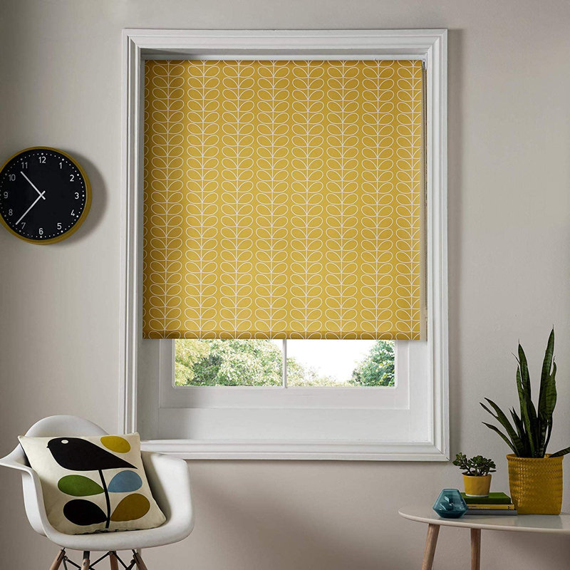 Day and Night Linear Stem Roller Blind, 162 cm L x 90 cm W, Yellow