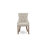6 Piece Dining Table Set Contains a Rectangle Dining Room Table and 4 Doeskin Linen Fabric Upholstered Chairs with a Bench, Mahogany-807230091-807230094-807230092