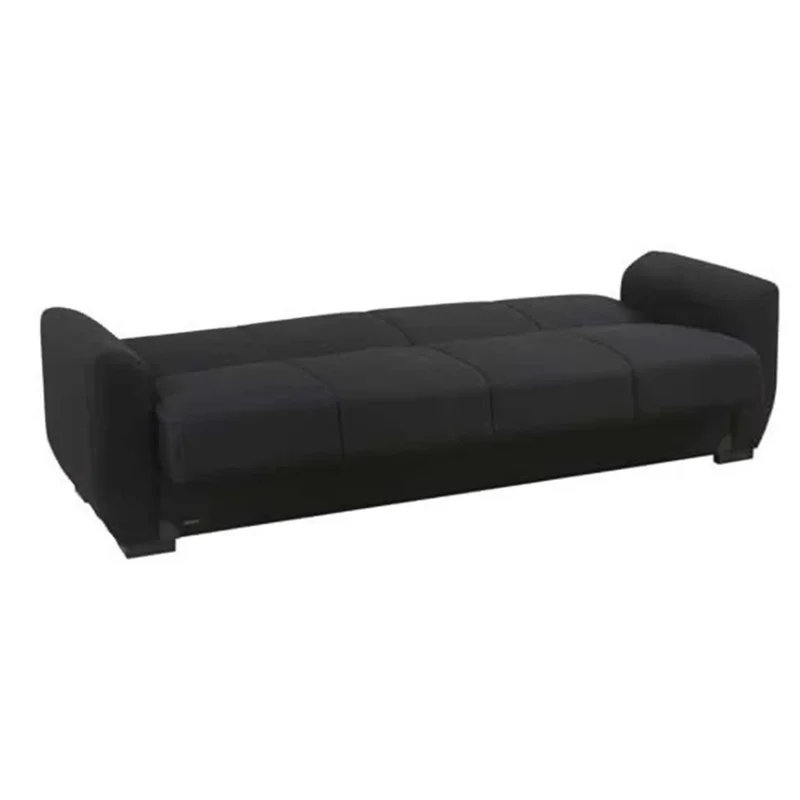 Causeuse-lit convertible en cuir Maria, 32" H x 88" W x 32" D