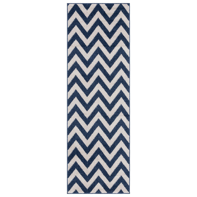 Falstaff Performance Chevron Rug, Runner 2'3" x 7'