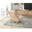 Chaise d'appoint de style Mid-Century de style moderne 1 pièce avec cadre en bois d'hévéa massif et coussins de siège confortables revêtus de chenille beige-1028701957-1028701958