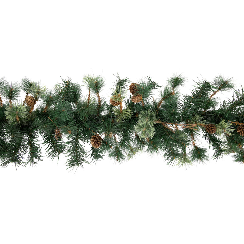 Rustic Country Charm Mixed Pine Cone 34" Outdoor Christmas Garland